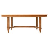 French 40's Ceruse Oak Dining Table