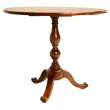 c.1860 Walnut Wine-Tasting Table with Book-Matched Top.