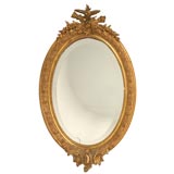 c.1880 Gilt Oval Mirror