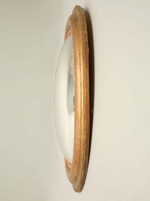 c.1850 Oval Convex Louis Philippe Gilt Mirror 2