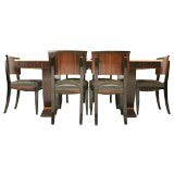 c.1930 Onyx and Pallisander Table & Chairs