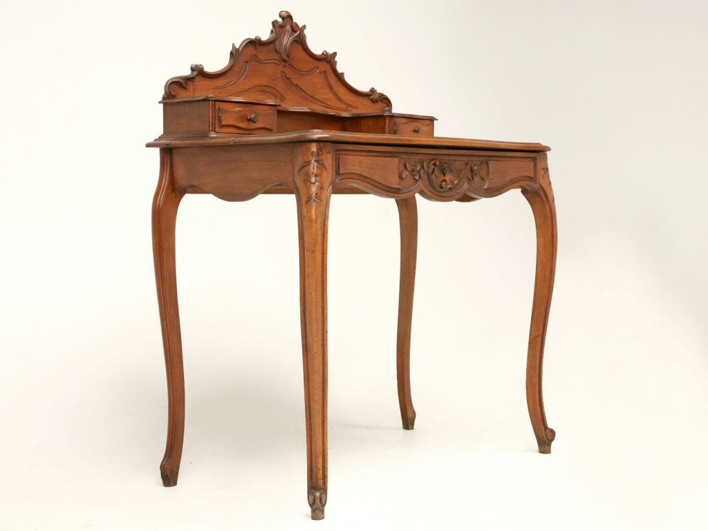 c.1880 Louis XV Style Walnut Desk