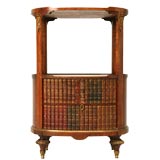 Late 1800's Walnut Faux Book Commode