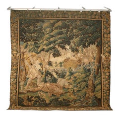 French Aubusson Tapestry, circa 1650s Documented from Aubusson