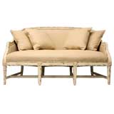 Distress Painted Louis XVI Style Settee