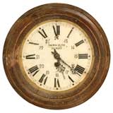 Antique c.1880 Chemin Du Fer Du Nord Clock