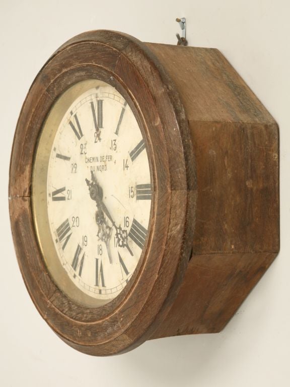 c.1880 Chemin Du Fer Du Nord Clock