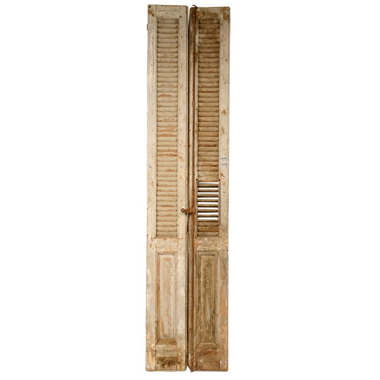 Late 1700's Pair of Château Shutters