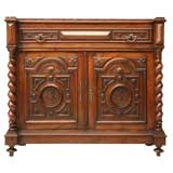 c.1880 French Walnut Henri II Style Server