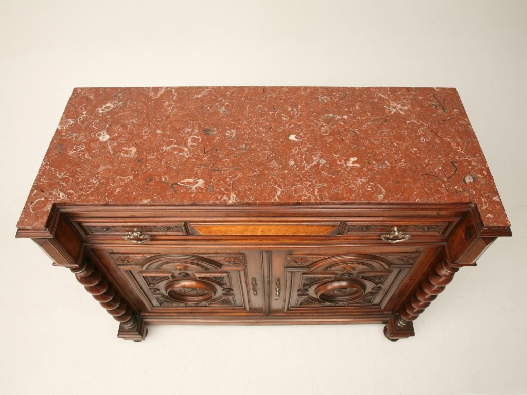 c.1880 French Walnut Henri II Style Server