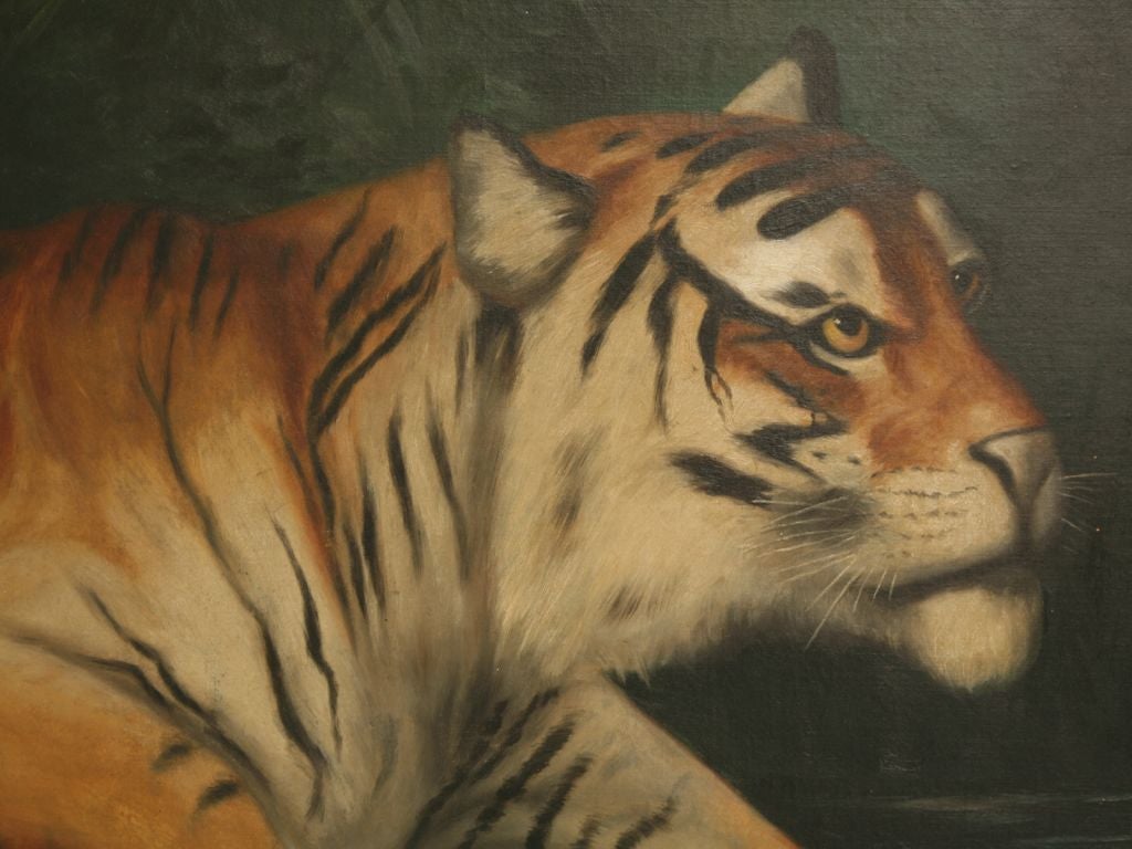 c.1850 American Tiger Painting
