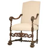 Antique c.1880 French Thone Chair