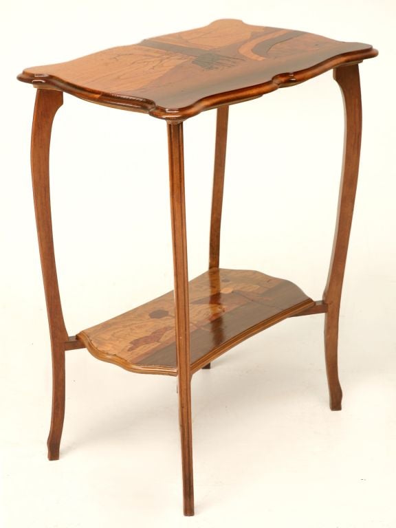 c.1900-1920 Emile Galle Style End Table