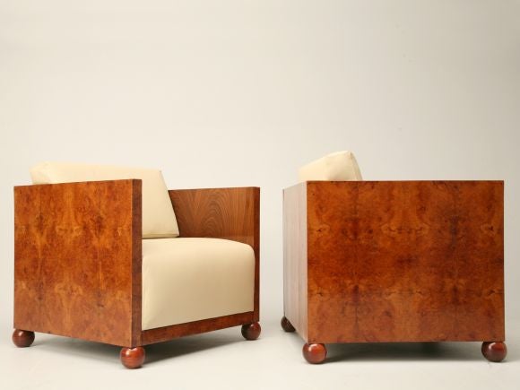 French Andre Leon Arbus Club Chairs