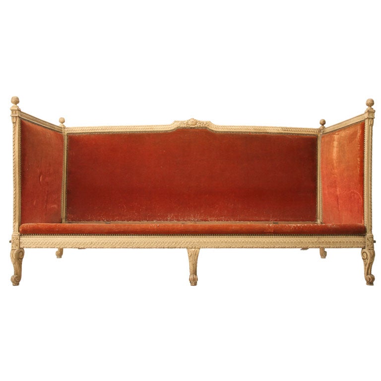 c.1880 Louis XV Style Painted Day Bed