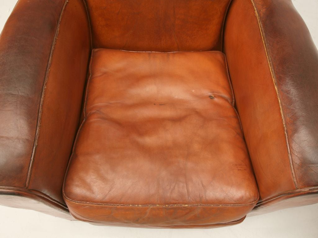 c.1930 Pair of French Mustache Back Club Chairs 5