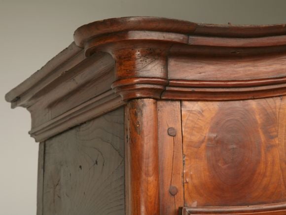 c.1720 Oystered Cherry Louis XV Armoire 1