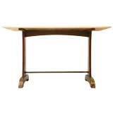 Antique c.1900-1910 French Bistro Table w/ Marble Top