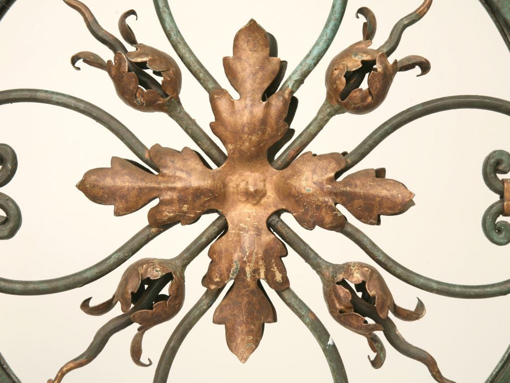 Vintage Country French Wrought Iron Chandelier 1