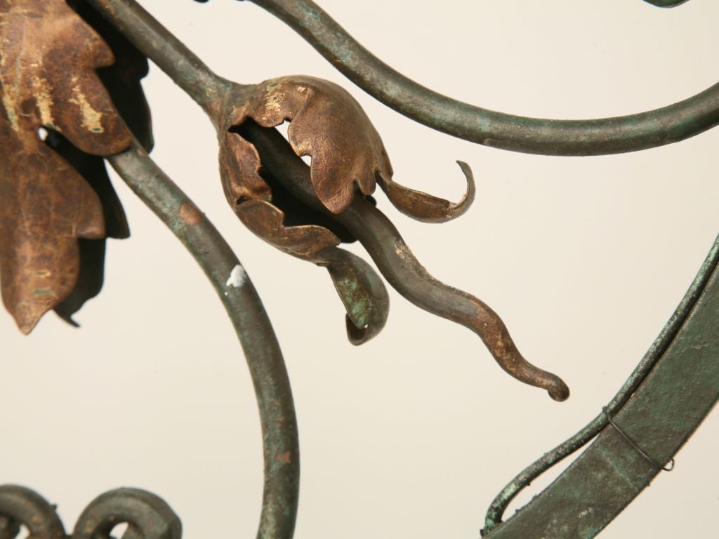 Vintage Country French Wrought Iron Chandelier 3