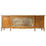 c.1940 Italian Louis XV Style Eglomise Buffet