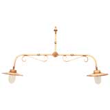 French Handmade Steel 2 Light Fixture