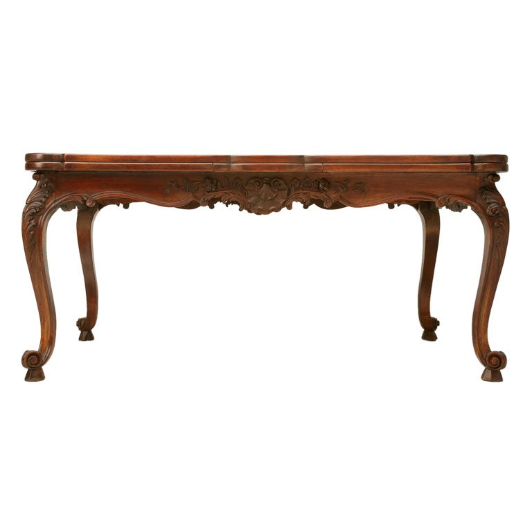 c.1920 French Hand-Carved Dining Table