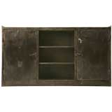 c.1920 French Steel Industrial Cabinet