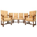 Antique Set of 6 Louis XIII Style Chairs