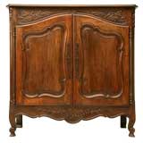 c.1890 Petite French Walnut Louis XV Buffet