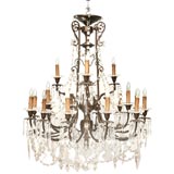 c.1860 Signed Baccarat Crystal Chandelier