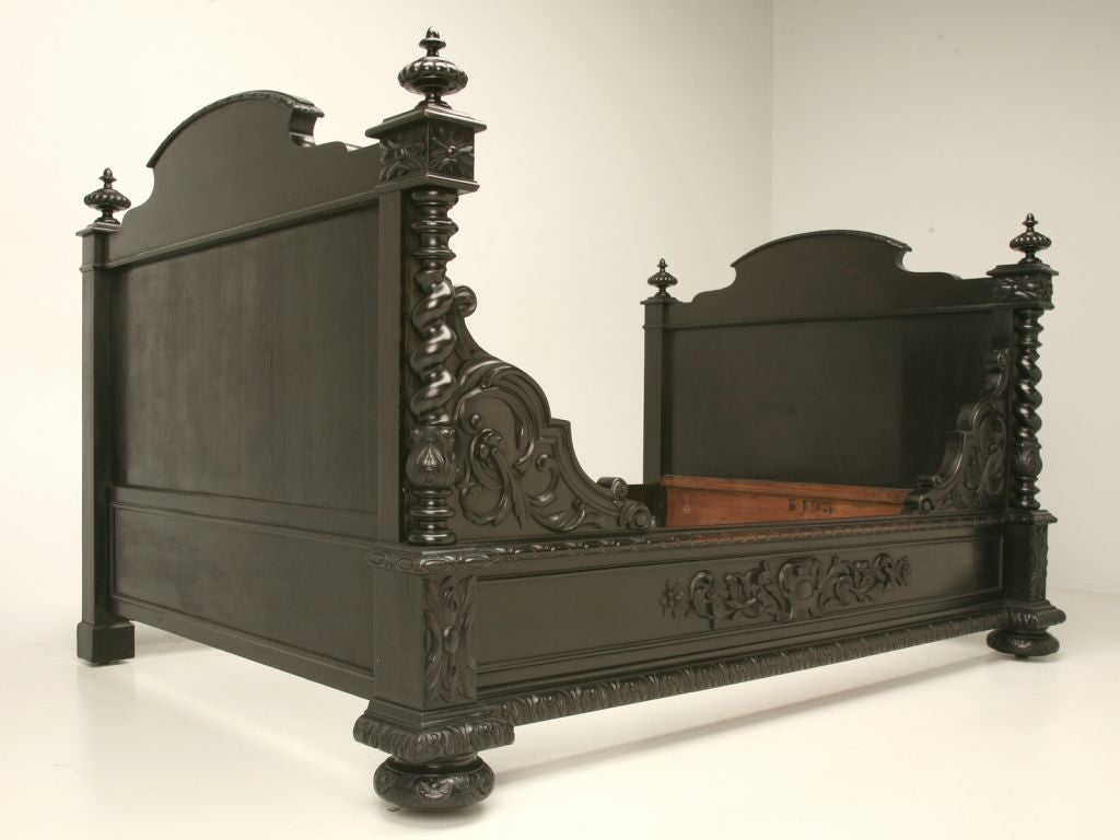 c.1870 Napoleon III Style Ebonized Day Bed