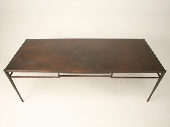 American Giacometti Inspired Solid Bronze Dining Table or Desk Built to Order in Any Size For Sale