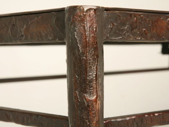 Contemporary Giacometti Inspired Solid Bronze Dining Table or Desk Built to Order in Any Size For Sale