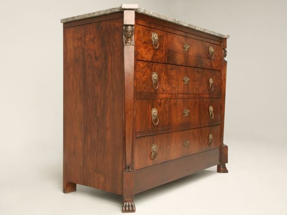 c.1850 Egyptian Revival Chest of Drawers at 1stDibs