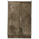 French 40's Industrial Steel Cabinet