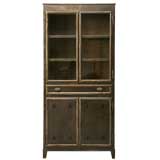French 40's Industrial Steel Cabinet