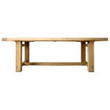 Bleached Elm Wood Dining Table