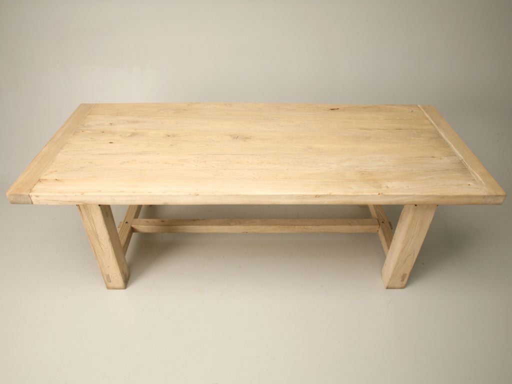 Bleached Elm Wood Dining Table at 1stDibs bleached elm furniture