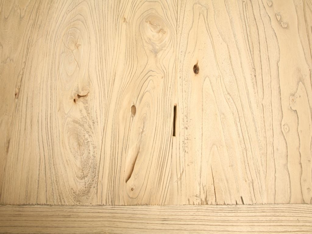 Bleached Elm Wood Dining Table at 1stDibs bleached elm furniture