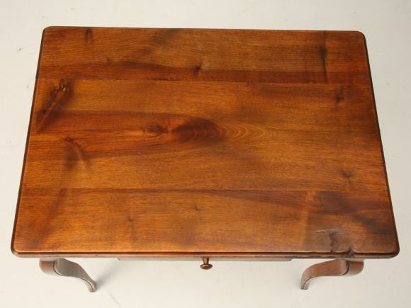 18th Century and Earlier Original 18th C.Petite Antique French Louis XV Walnut Table/Desk