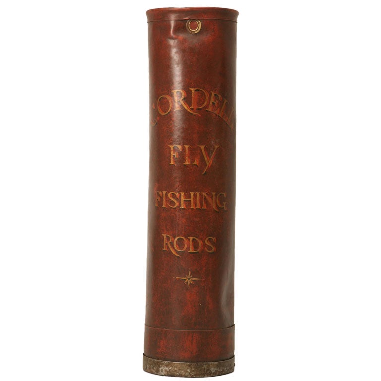 c.1900 English Fly Fishing Rod Holder