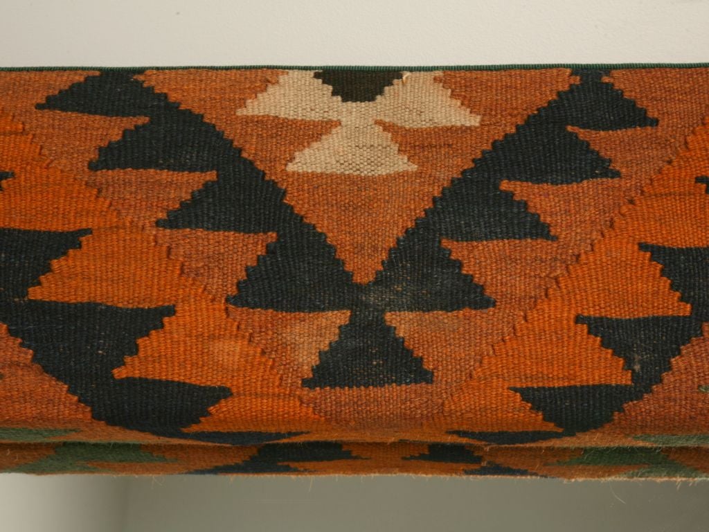 c.1981 Kilim Mirror w/ Hidden Light