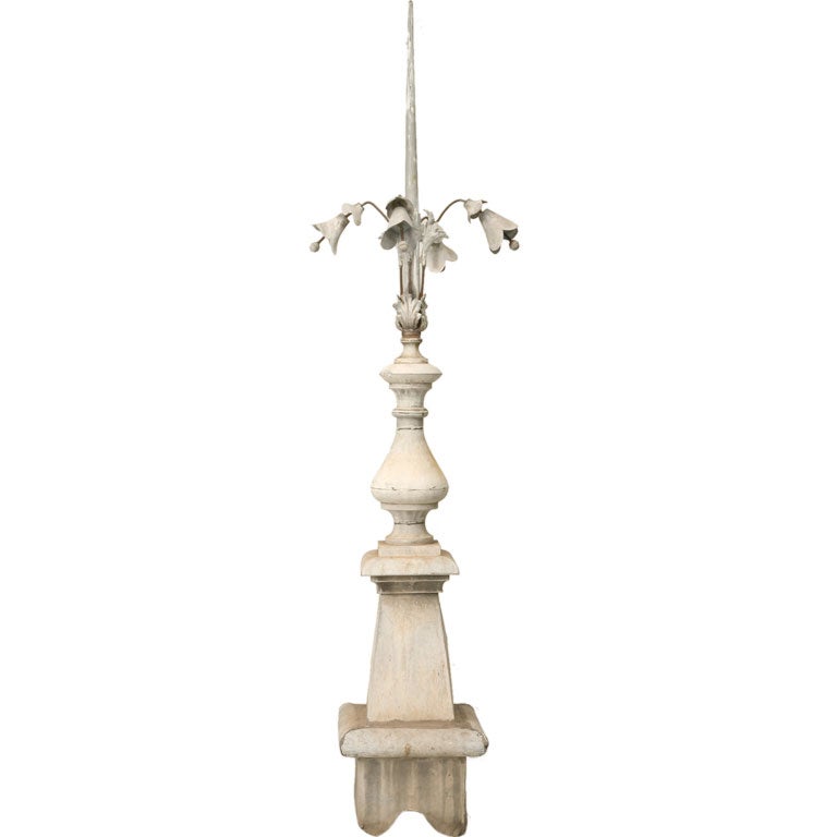 c.1860-1880 Zinc Roof-Top Architectural Finial