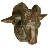 French Butcher Shop Ram's Head Display