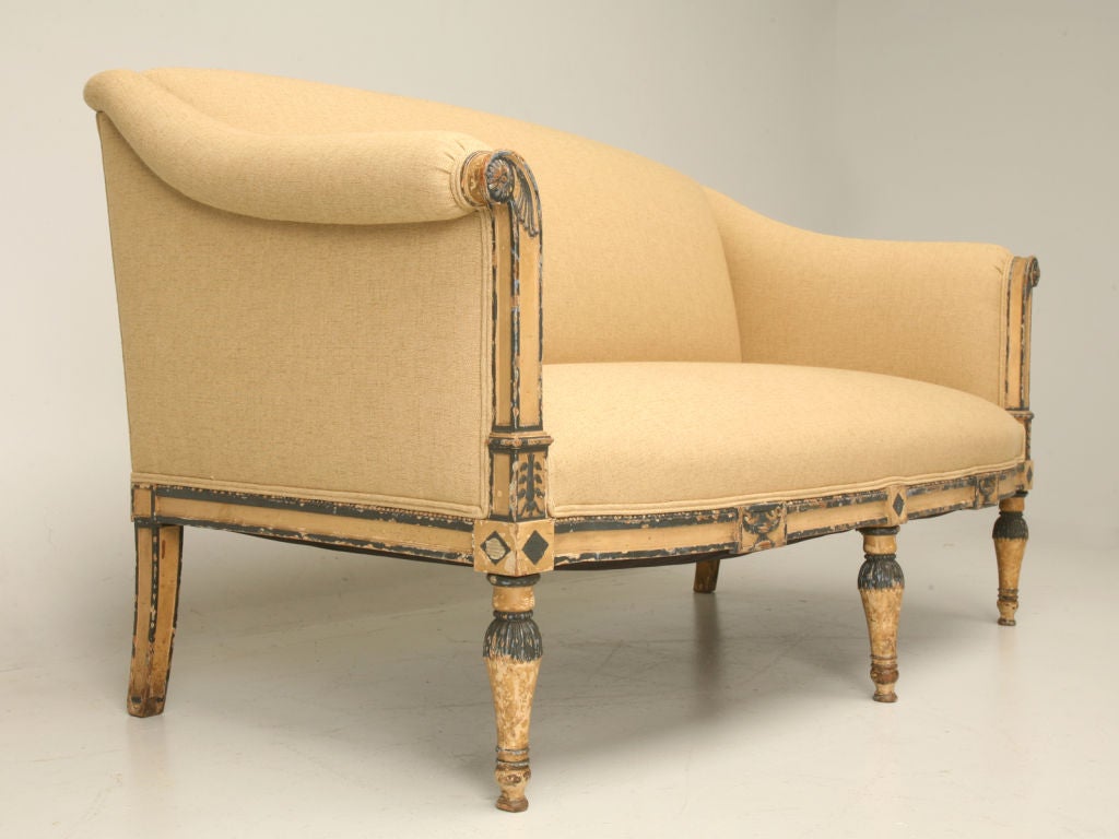 c.1850 Directoire Style Painted Settee