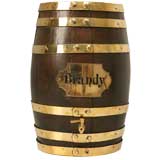 c.1930 Oak and Brass Brandy Barrel