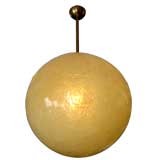 French Resin Ball Light Fixture