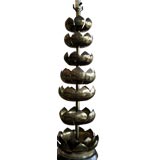 Single brass lotus lamp Single brass lotus lamp