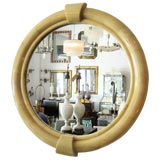 Goatskin mirror in manner of Karl Springer